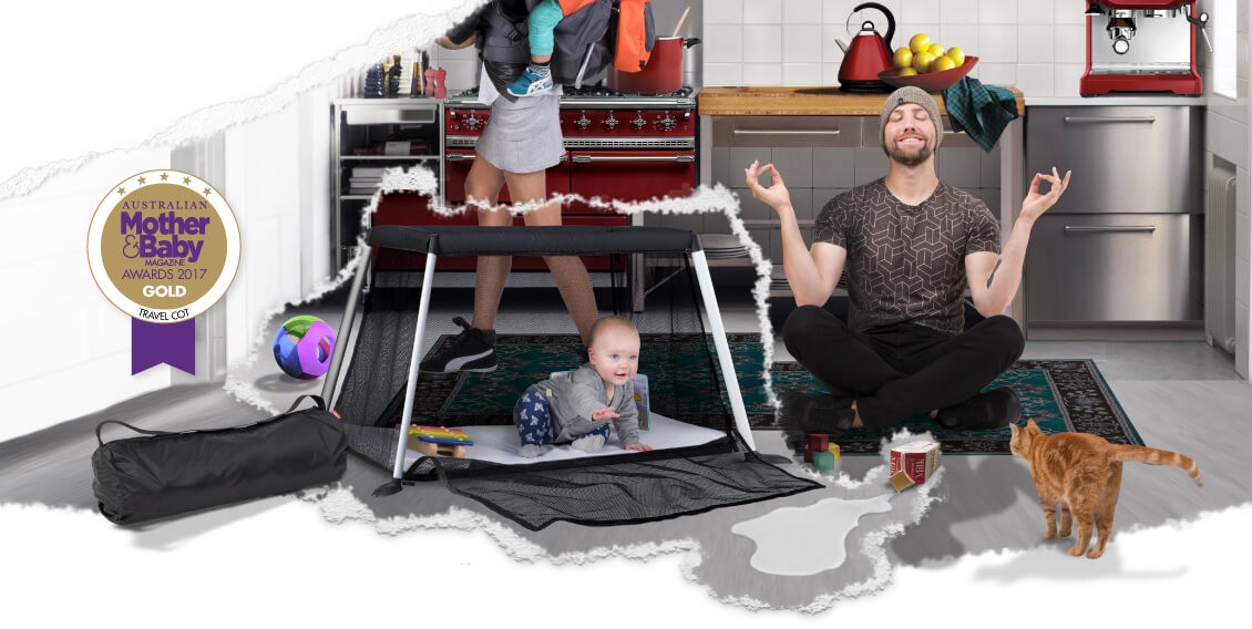 Phil and Teds Traveller Travel cot is lighter than baby
