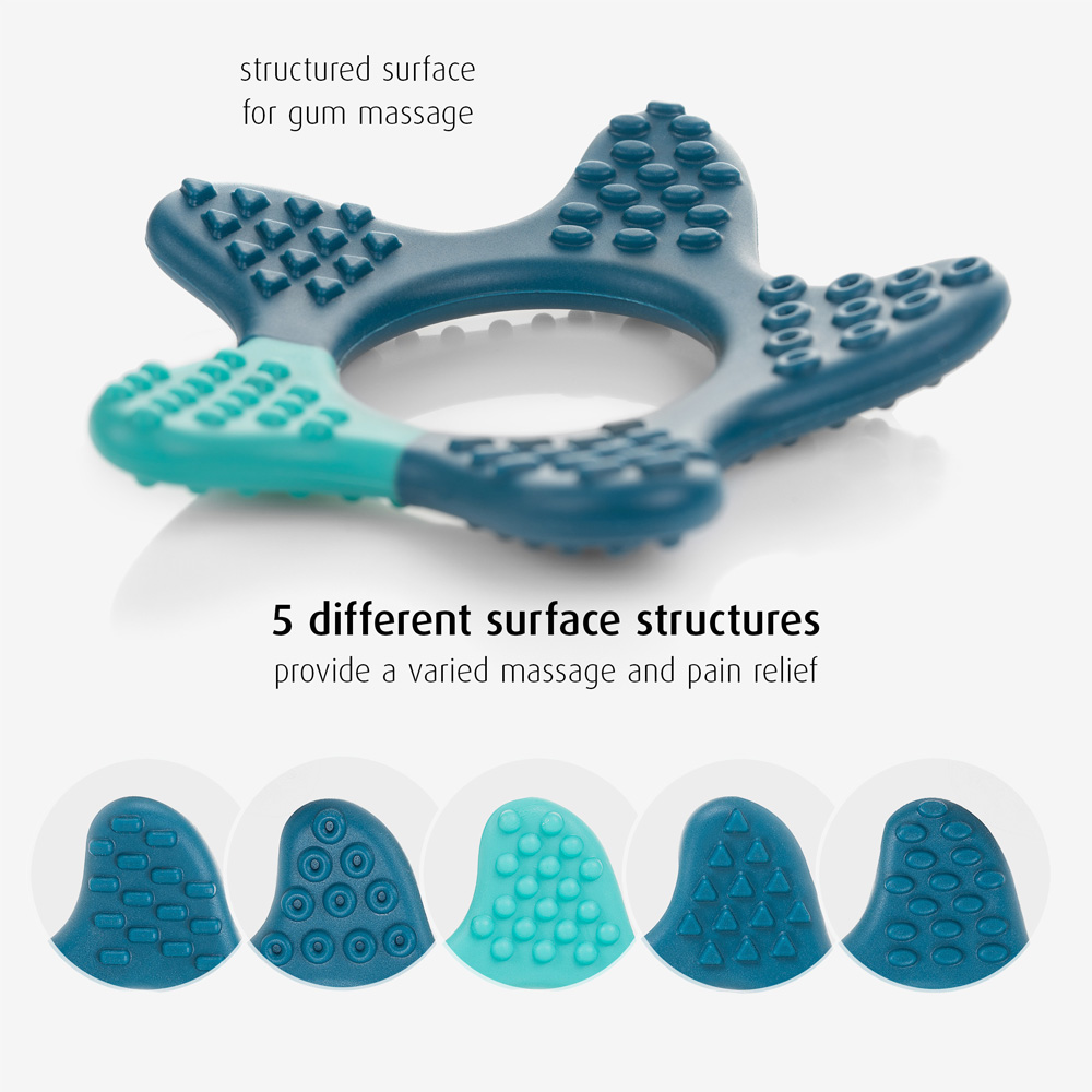 Reer Teething Rings with 5 different textured surfaces