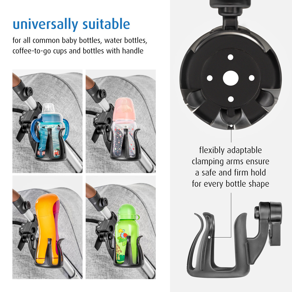 Reer Clip and Go Stroller Cup and Bottle Holder