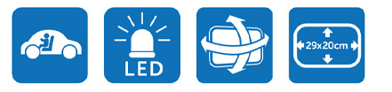 Reer Babyview car safety mirror icons