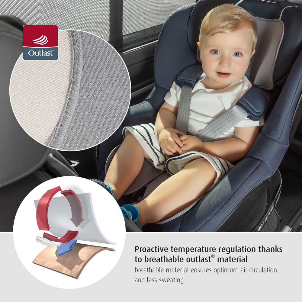 Reer TravelKid Breeze Seat Outlast Material keeps cool