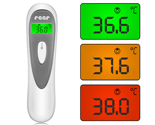 Reer Color Softtemp Contactless thermometer has 3 stage indicator